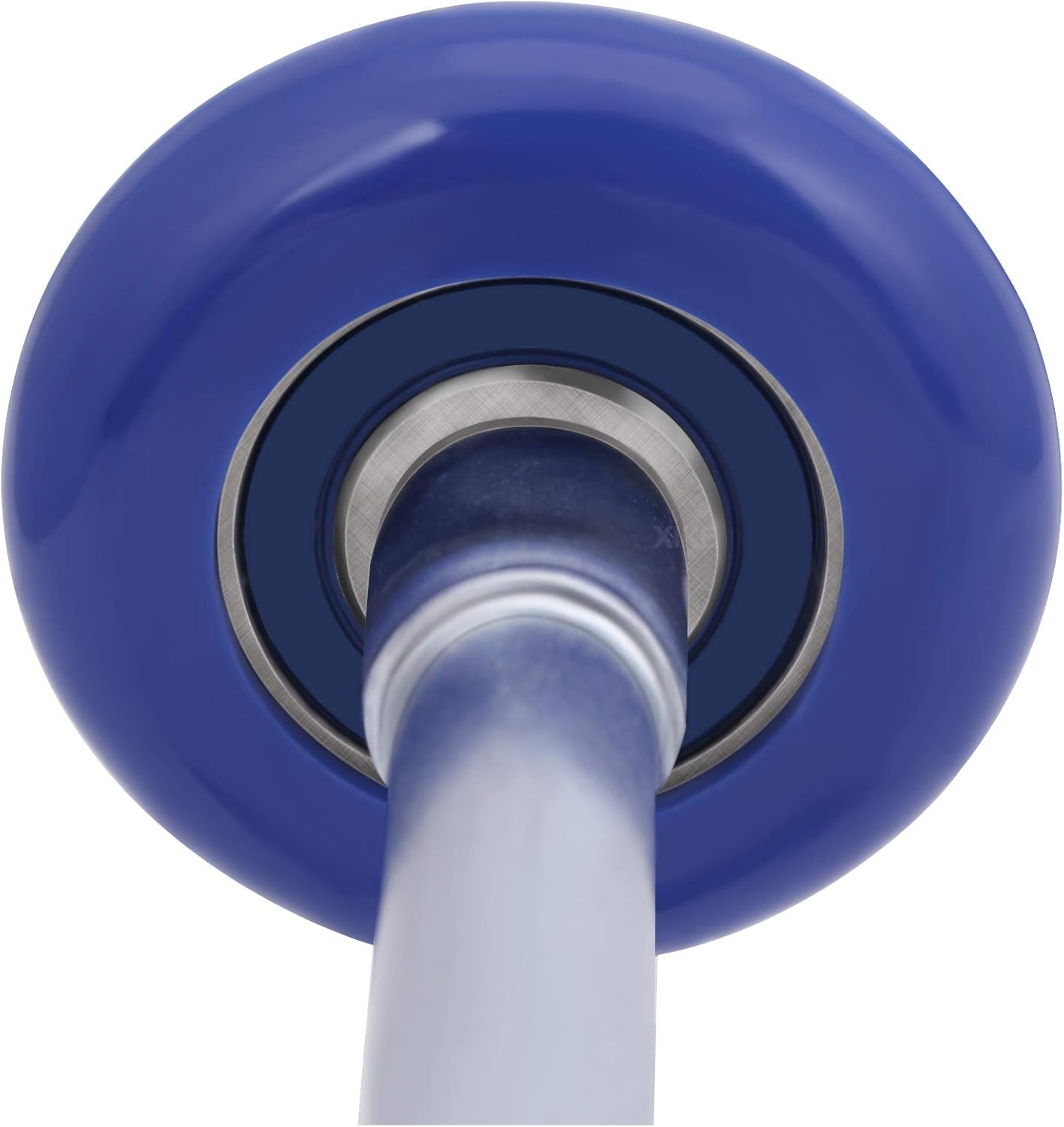 XiKe 12 Pack Blue 2" Nylon Garage Door Roller 4" Stem, Quiet/Durable and High Load, Use 6200-2RS Double Seals Precision Bearings.