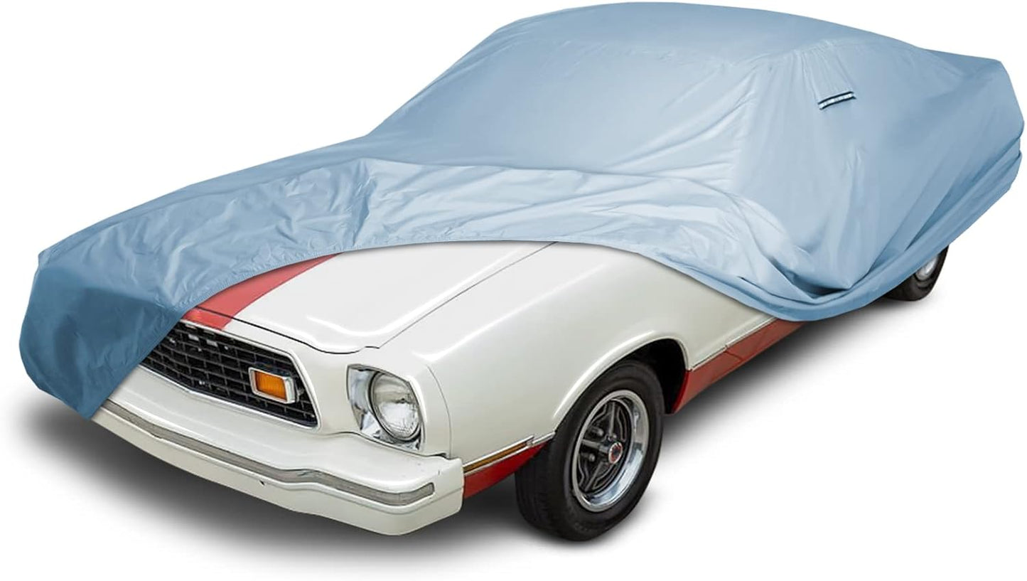 iCarCover Custom Car Cover Compatible with Mustang 1974-1978, Waterproof All-Weather Rain Snow UV Sun Protector Full Exterior Indoor Outdoor Car Covers, 1-Tone (Solid Gray)