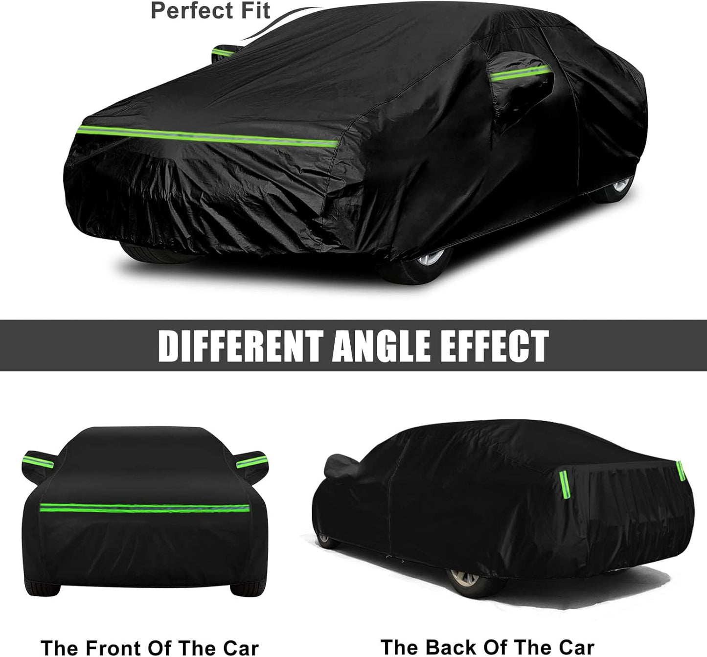 Waterproof Car Cover Compatible with Chevrolet Traverse LT/LS/RS/Premier/High Country 2009-2023, 420D All Weather Car Covers with Zipper Door for Snow Rain Dust Hail Protection