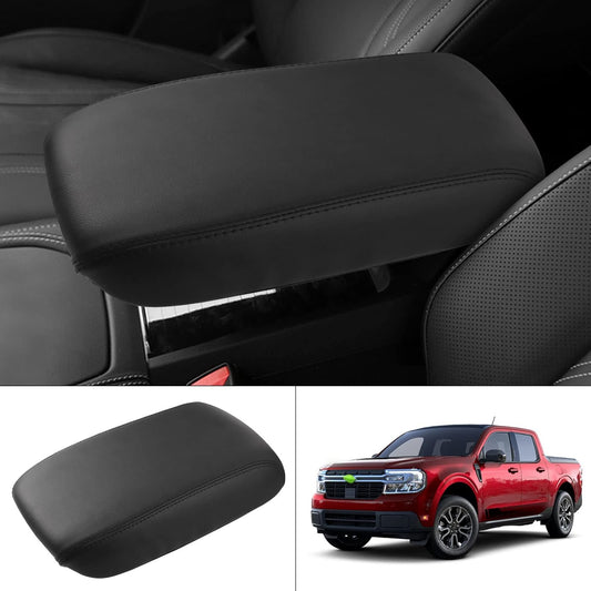 Autorder Center Console Cover for 2022-2025 2026 Ford Maverick Accessories Armrest Cover Anti-Scratch Middle Console Pad Leather Armrest Protector