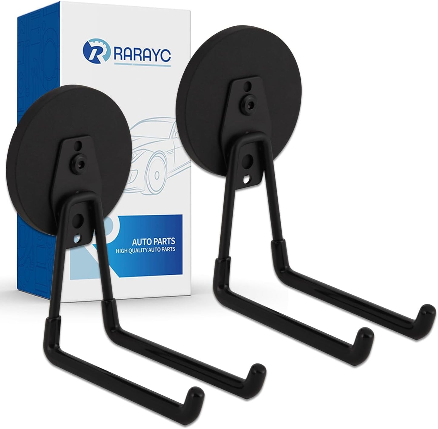 2 Pcs Magnetic Hook Heavy Duty, Strong Magnet Hooks for Garage Tools Hose Rope Electric Drill (Large)