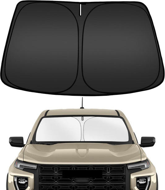 ARISMOTOR Windshield Sun Shade for GMC Canyon 2023-2025, Custom Fit Foldable Front Window Sunshade Sun Visor Protector, Block UV Rays Keep Your Car Cooler