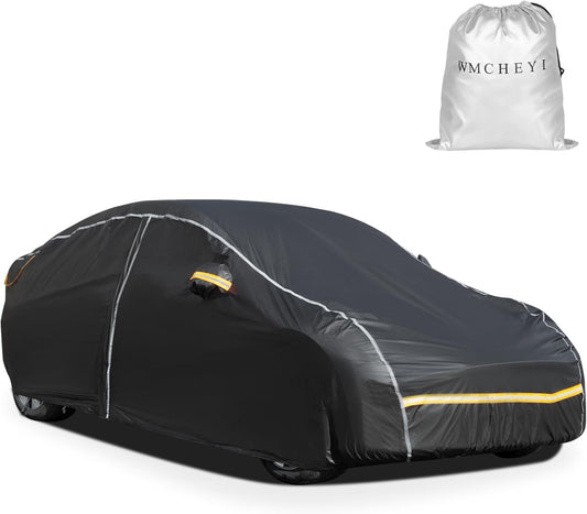 Car Cover Waterproof All Weather,6 Layers Car Covers for Automobiles, Full Exterior Cover with Zipper, Outdoor SUV Car Cover Sun UV Rain Snow Wind Protection, Fit for 192"(192*74*74 inch)SUV
