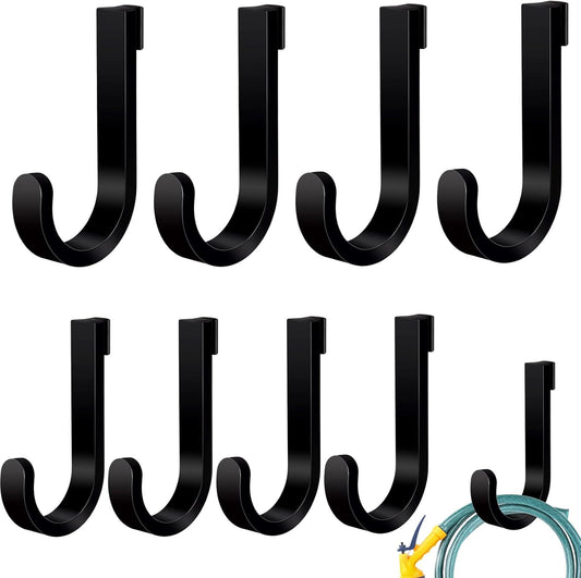 8 Pack Black J Shed Storage Hooks Storage Hooks Compatible with Lifetime Sheds Shed Accessories Organization Parts Hanging Home Office Garage Bathroom Dressing Rooms Wall-Mounted Coat Racks