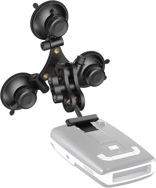 Radar Detector Mount, Triangular Suction Cup Mount,Windshield Radar Detector Suction Cup Bracket (for MAX, MAX2, 2015-2019 MAX 360 Radar)