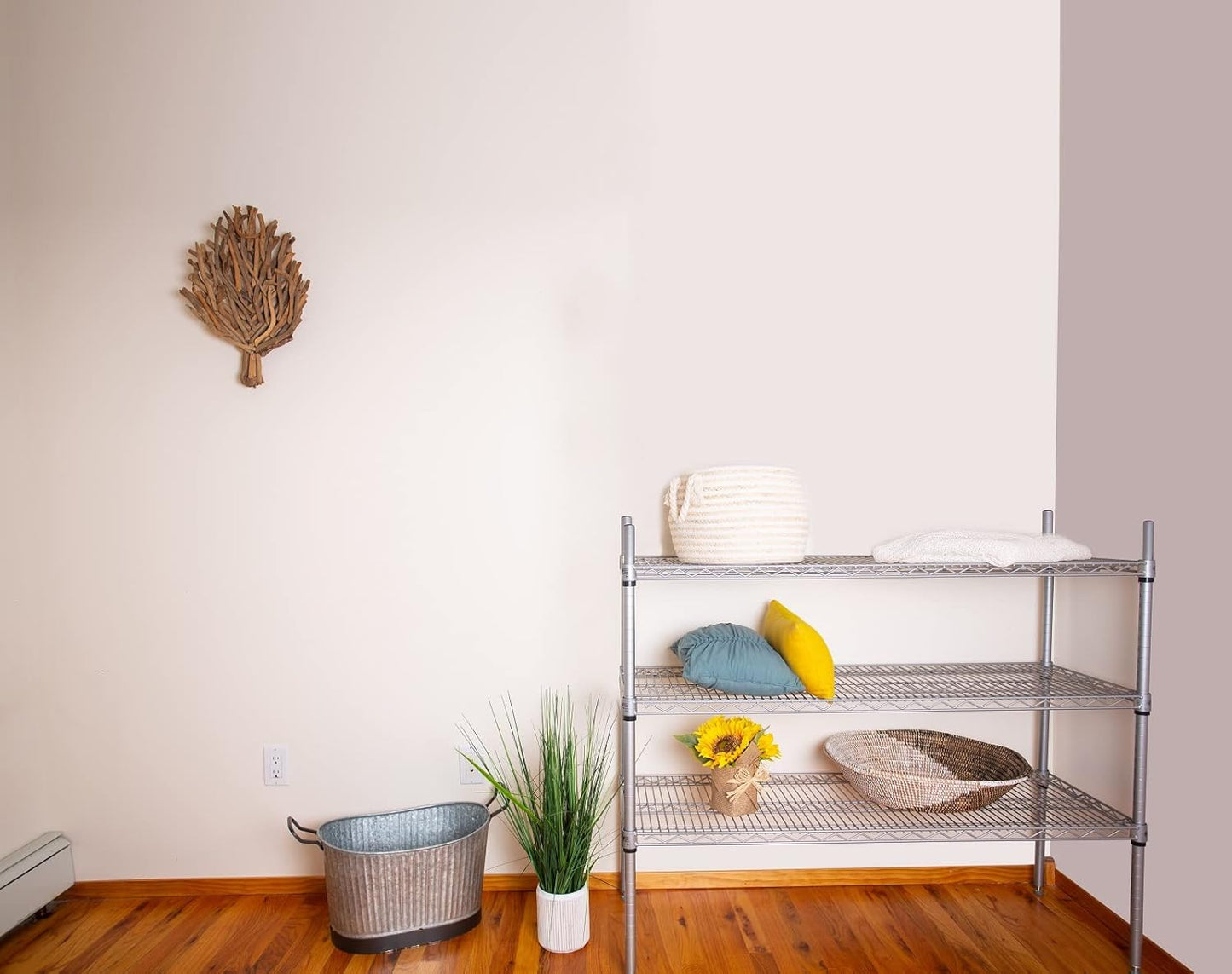 Omega 14" Deep x 54" Wide x 96" High 3 Tier Gray Starter Shelving Unit