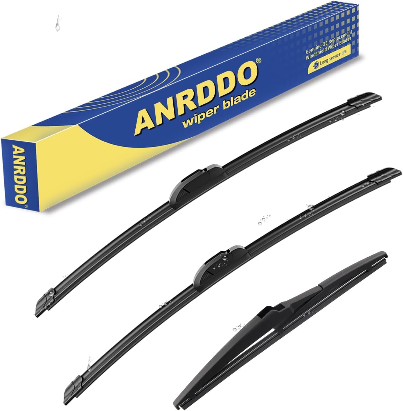 3 wipers Replacement for 2012 2013 2014 2015 2016 Honda CRV CR-V Windshield Wiper Blades Original Equipment Replacement - 26"/16"/13" (Set of 3) U/J HOOK