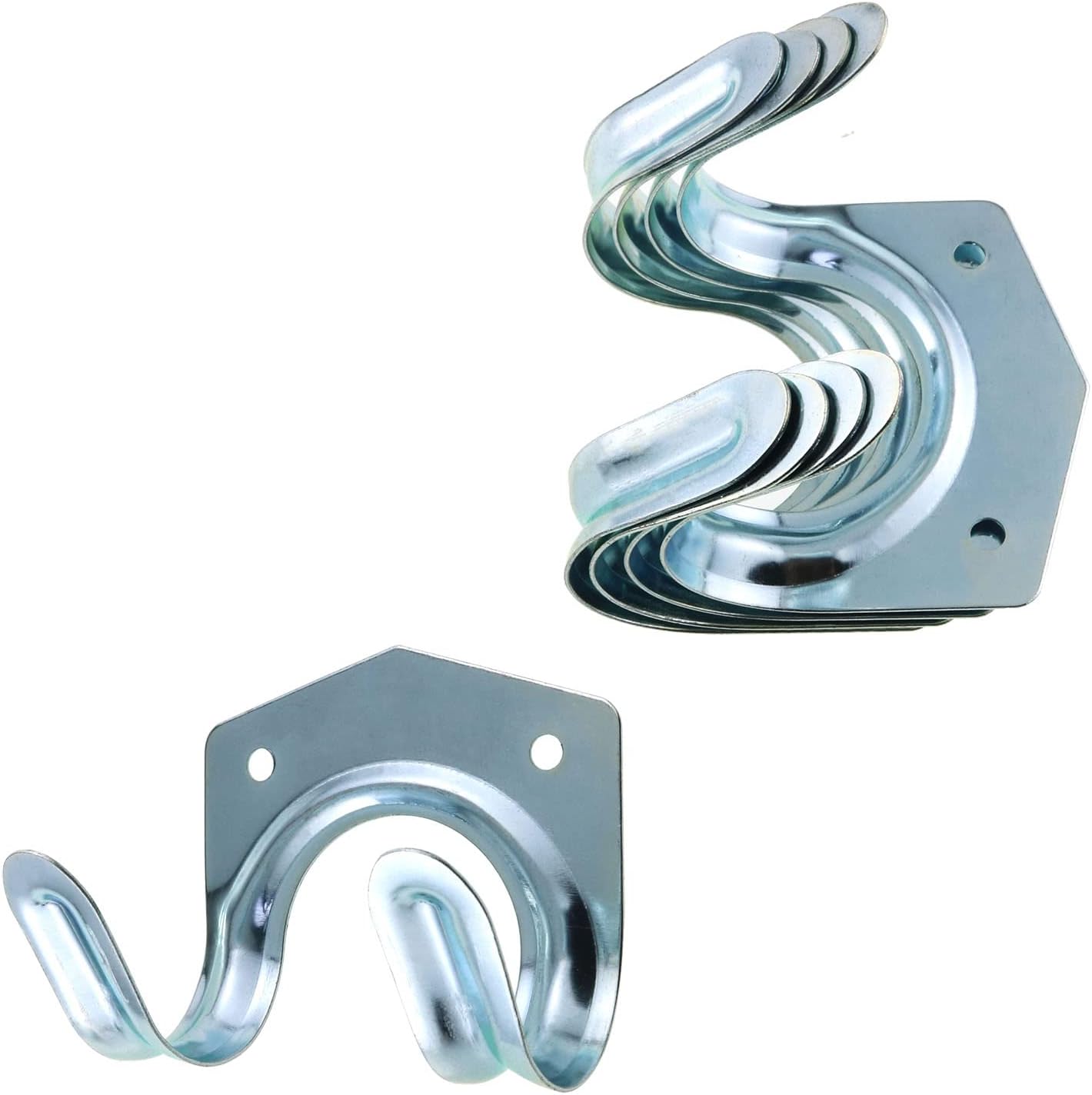 JianLing 5pcs Tool Hanger Hooks Set Wall Hook for Storage of Tools Hooks to Hang Wall Mounted Double Tool Storage Hooks Brackets to Hang on The Wall, Garden, Garage