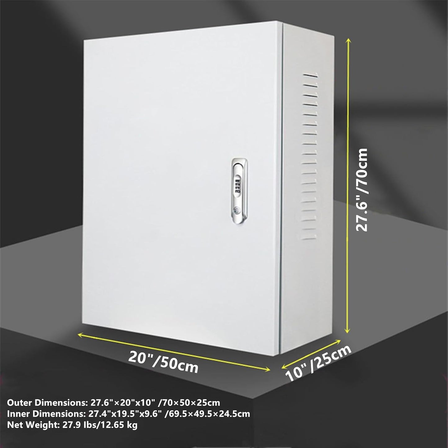 Charger Station Box for Tesla Gen 3 Wall Connector 27.6'' x 20'' x 10'' Charging Box Cable Organizer Indoor/Outdoor Wall Charger Protection Box Waterproof Dustproof for Tesla Connector