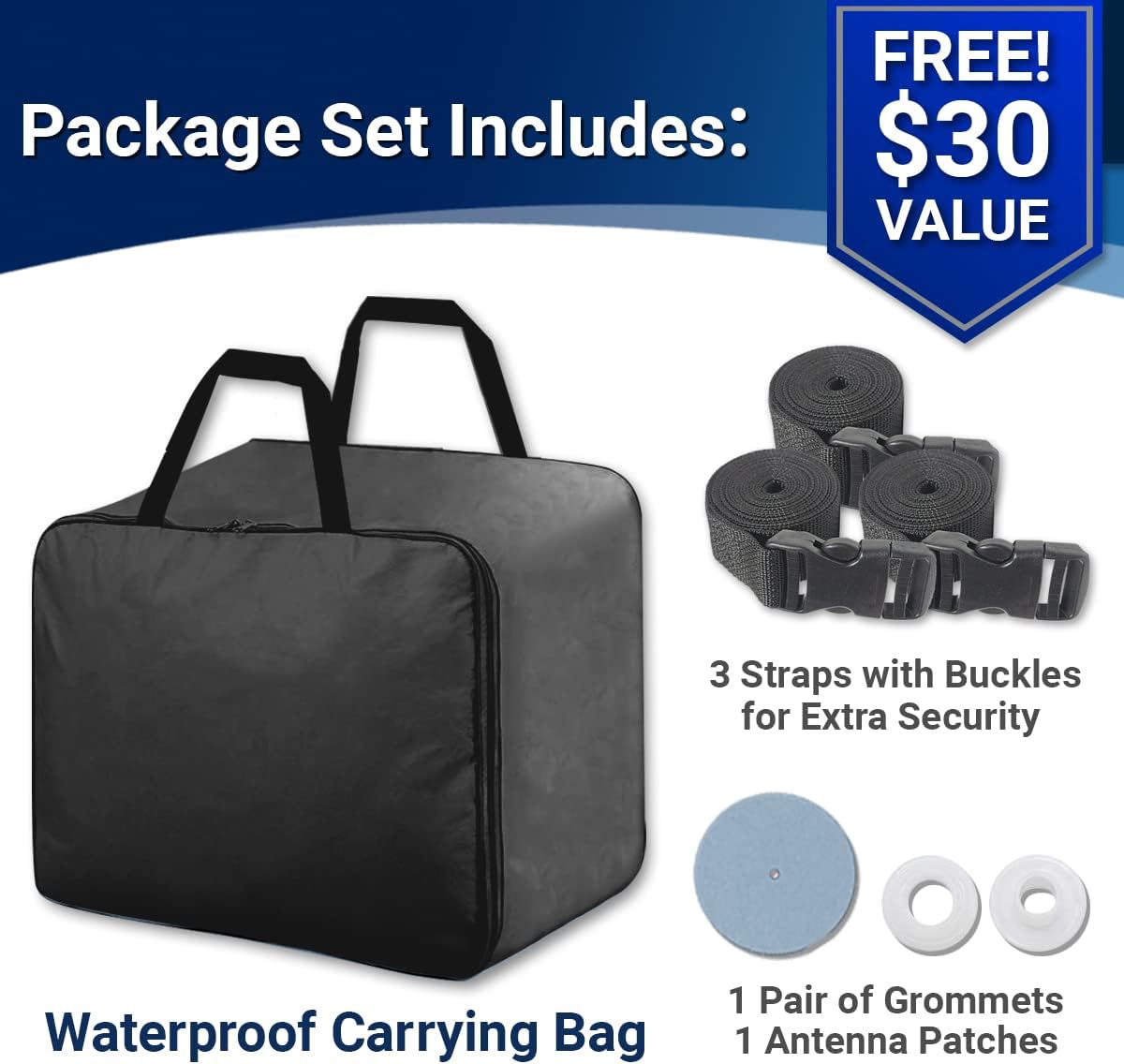 iCarCover Custom Car Cover for 2010-2024 Chevy Camaro LT, LS, RS, SS Waterproof All Weather Rain Snow UV Sun Protector Full Exterior Indoor Outdoor Car Cover (Stripe - Black/Gray)