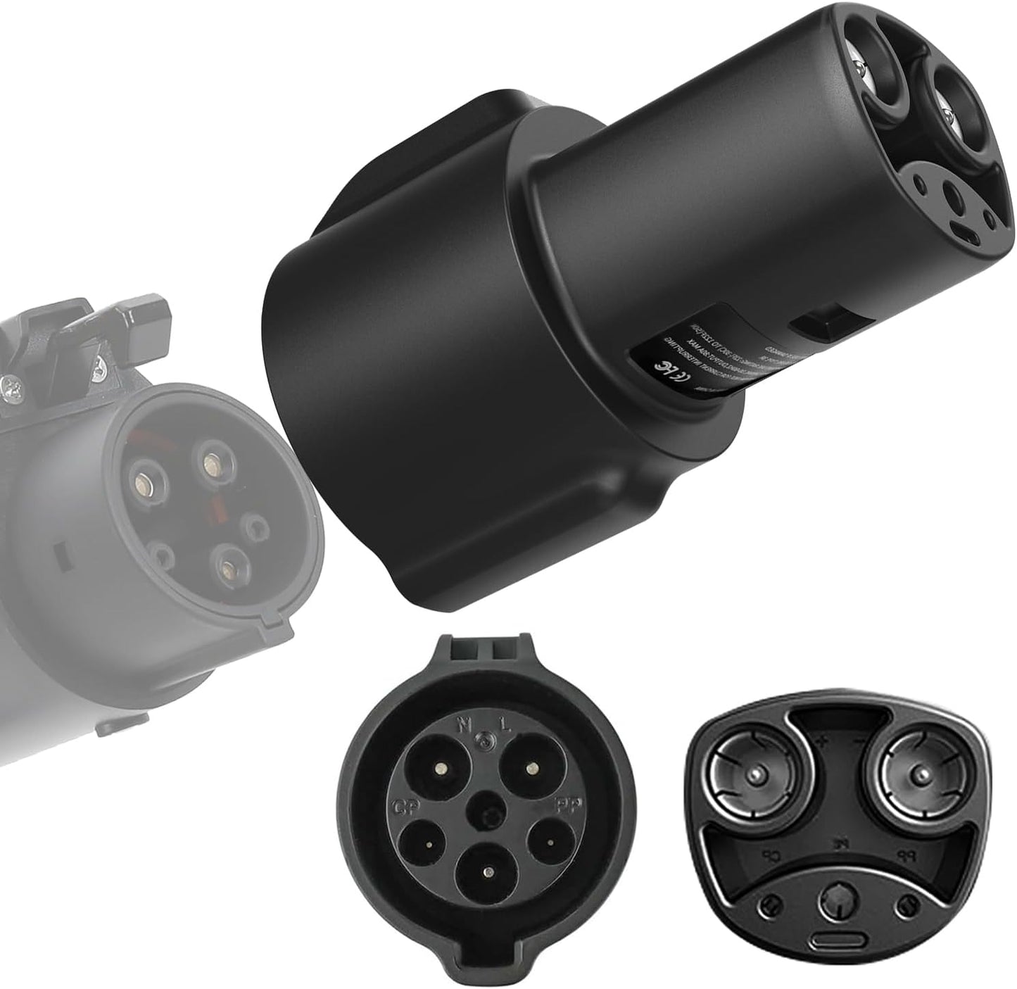 J1772 to Tesla Charging Adapter, 80A/250V Fast Charging, Compatible with Tesla Model 3/Y/S/X/Cybertruck, SAE J1772 EV Adapter for Tesla Cars Only, Easy Setup and Safety Certified