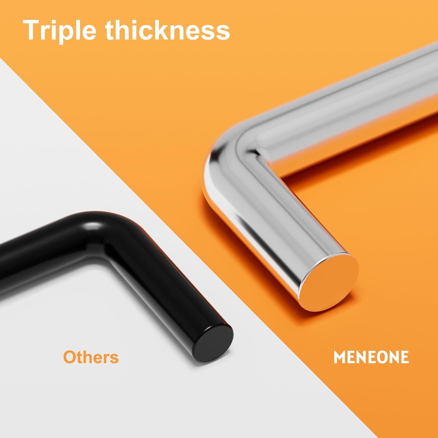 FRIMOONY Heavy Duty Pegboard Hooks 30 Pack, 4 Inch Long, Fitting 1/4 Inch Pegboard Holes, Silver Metal Garage Workshop Shed Organizer