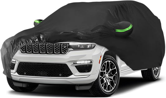 Proadsy 2025 Upgrade Car Cover Compatible with Jeep Grand Cherokee 2011-2024 2025 Windproof All Weather Waterproof Sun Rain UV Dust Snow Protection Outdoor Covers