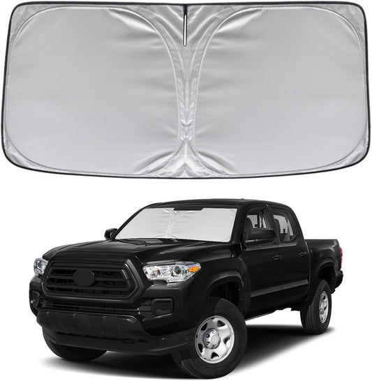 KAYZT Windshield Sun Shade for Toyota Tacoma 2016-2025 Foldable Sunshade Front Window Custom Fit Accessories