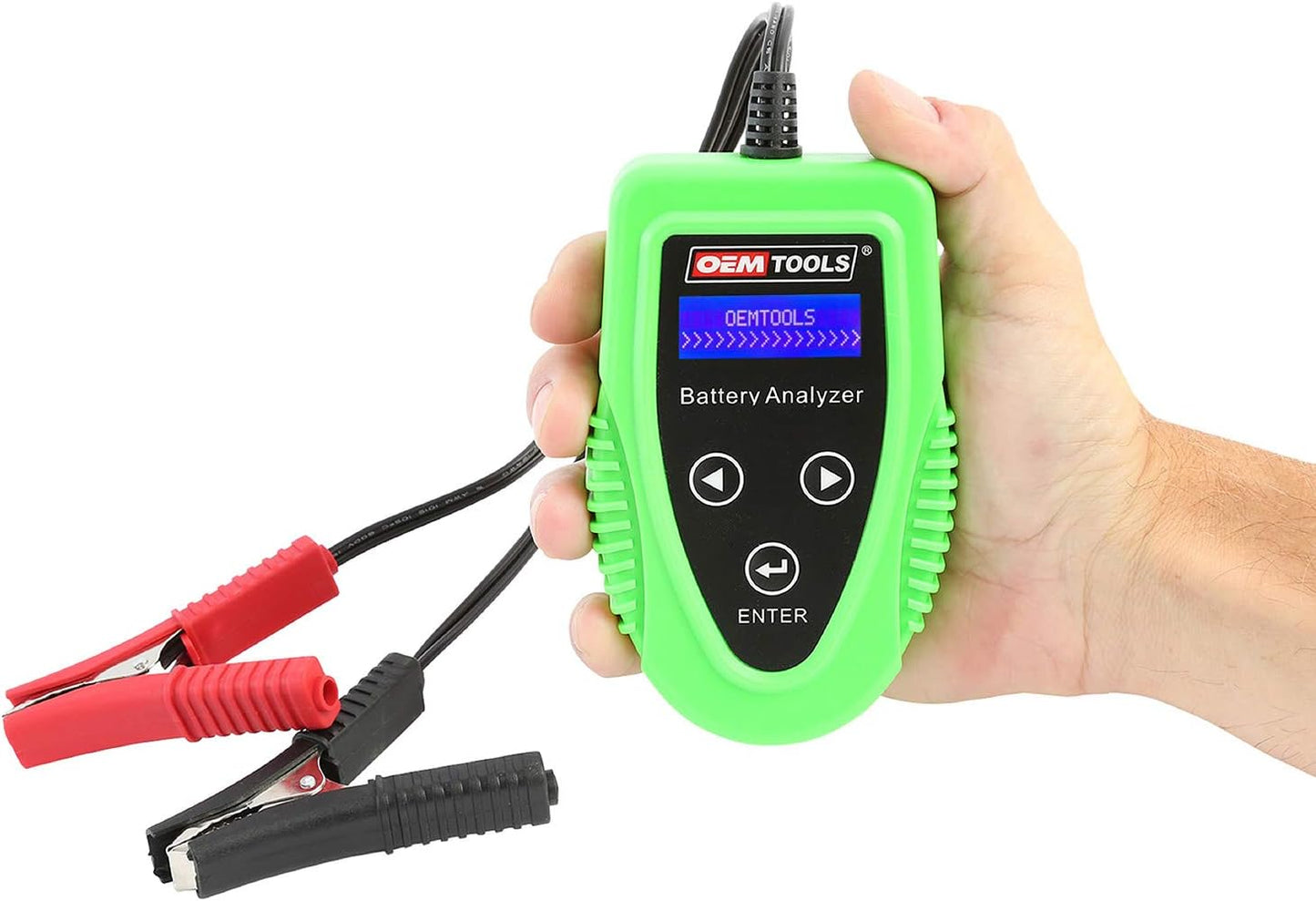 OEMTOOLS 24359 Digital Car Battery Tester, 12V Battery Diagnostic Tool, 200-1200 CCA Load Capacity, Charging, Cranking, and Starter Tester for Truck, Boat, RV, Golf Cart, and More