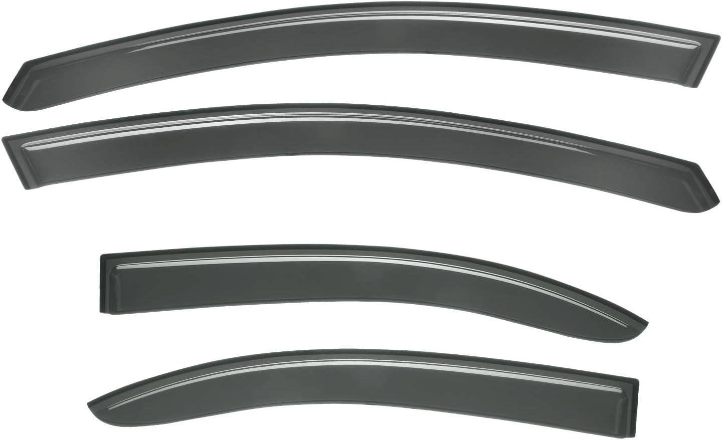 4pcs for 08-17 Lancer/Evo 10/X Sedan Sun Rain Guard Window Visors