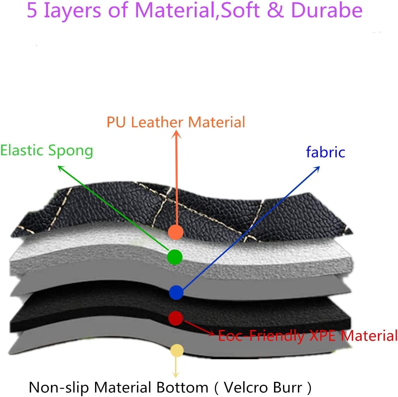 Custom All-Weather Protection Luxury Leather Floor Mats for Cars SUVs Trucks According Anti-Slip Leather Floor mats ﻿ (11,Gray)