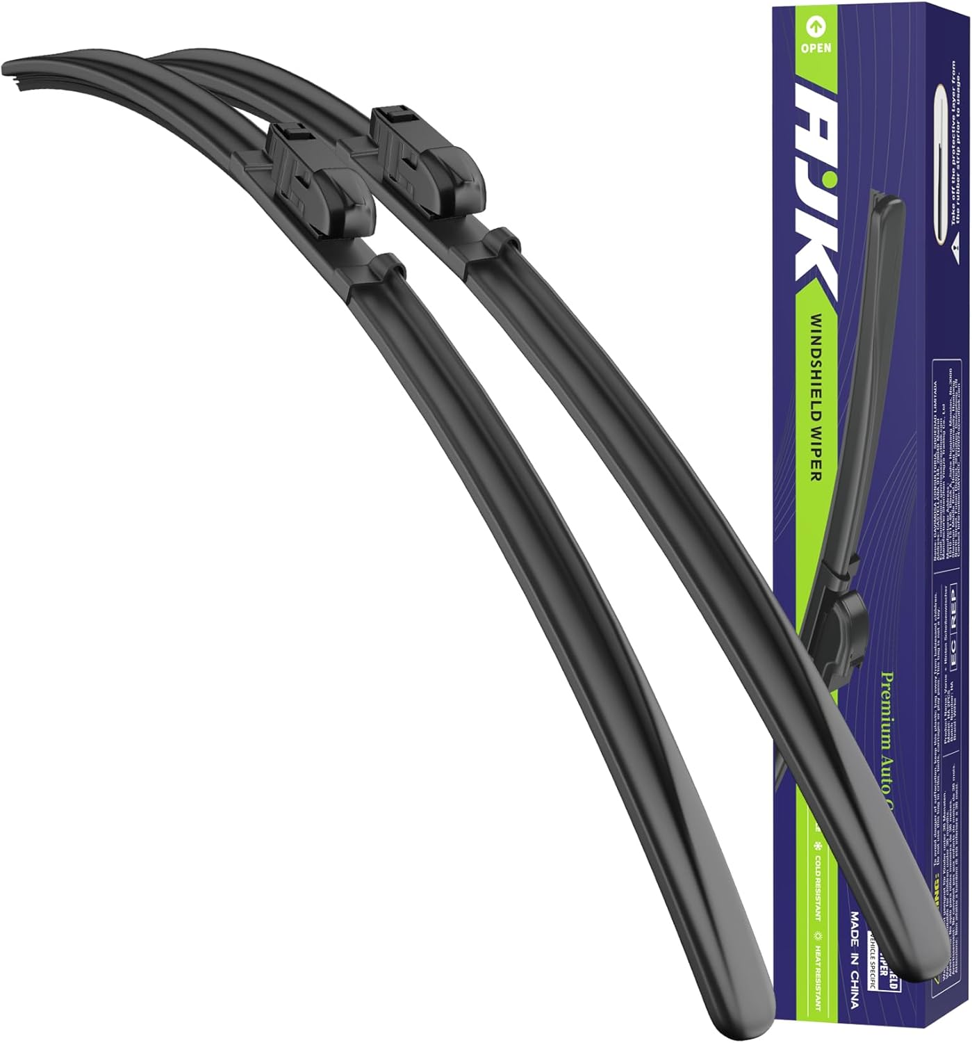 AJK Front Windshield Wiper for Mazda 6 2018 2019 2020 2021, Original Equipment Window Wipers Blades, Conventional, Vehicle Specific Fit, Pack of 2