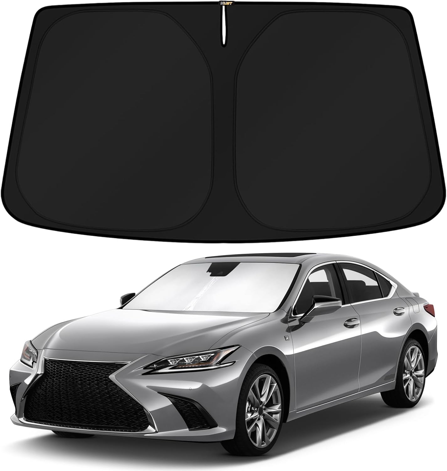 KUST Windshield Sun Shade for Lexus ES 2019-2024 2025 ES250 ES300h ES350 Accessories Custom Fit Sunshade Sun Visor Protector Foldable Blocks UV Rays Keep Your Car Cooler