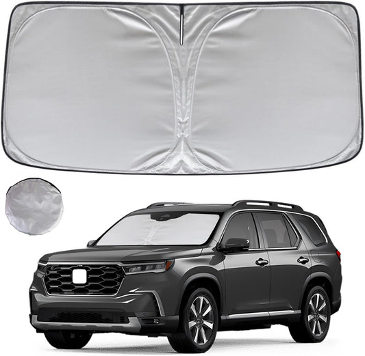 KAYZT Windshield Sun Shade for 2009-2015 Honda Pilot Foldable Sunshade Front Window Custom Fit Car Accessories