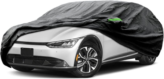 Proadsy 2025 Upgrade Car Cover Custom Fit for Kia EV6 2022-2025, Waterproof All Weather for Automobiles, Full Exterior Cover Rain Snow Sun Protector Indoor Outdoor Car Cover