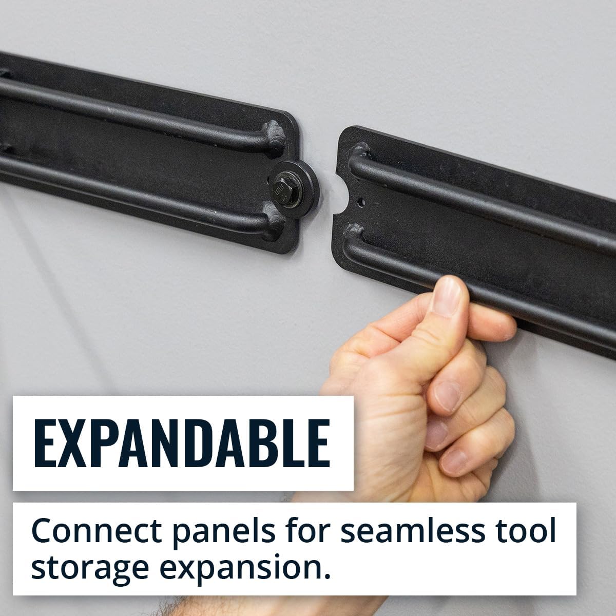 StoreYourBoard 32'' Modular Garage Tool Organizer Wall Mount – Adjustable Garden Tool Rack for Garage Organization and Storage, Heavy-Duty Steel Wall Tool Organizer, Holds 300 lbs