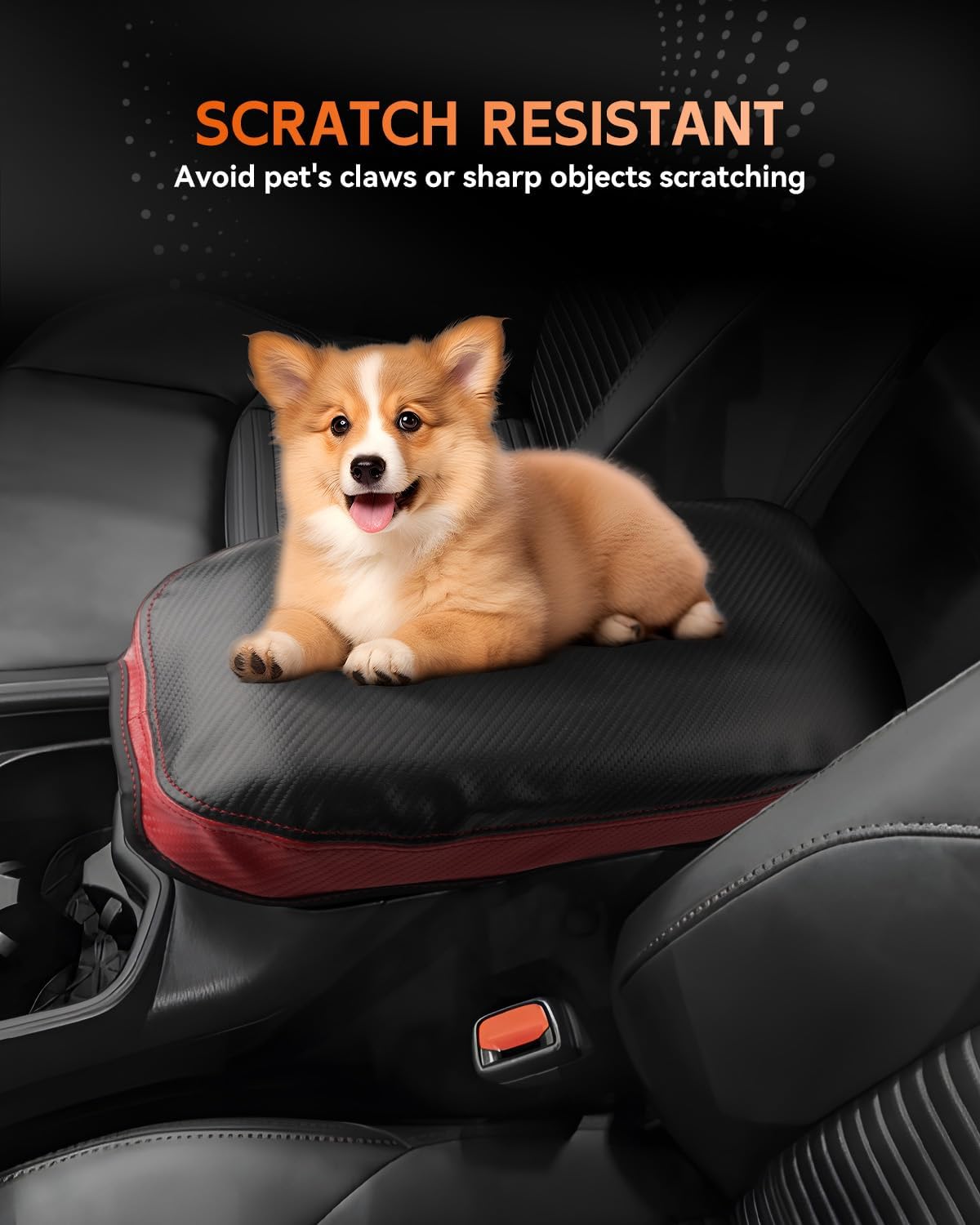 CDEFG for Toyota RAV4 2019-2025 Center Console Cover Armrest Box Cover for RAV4 (LE, XLE, XLE Premium, Limited) 2020 2021 2022 2023 2024 2025 Accessories Arm Rest Protector