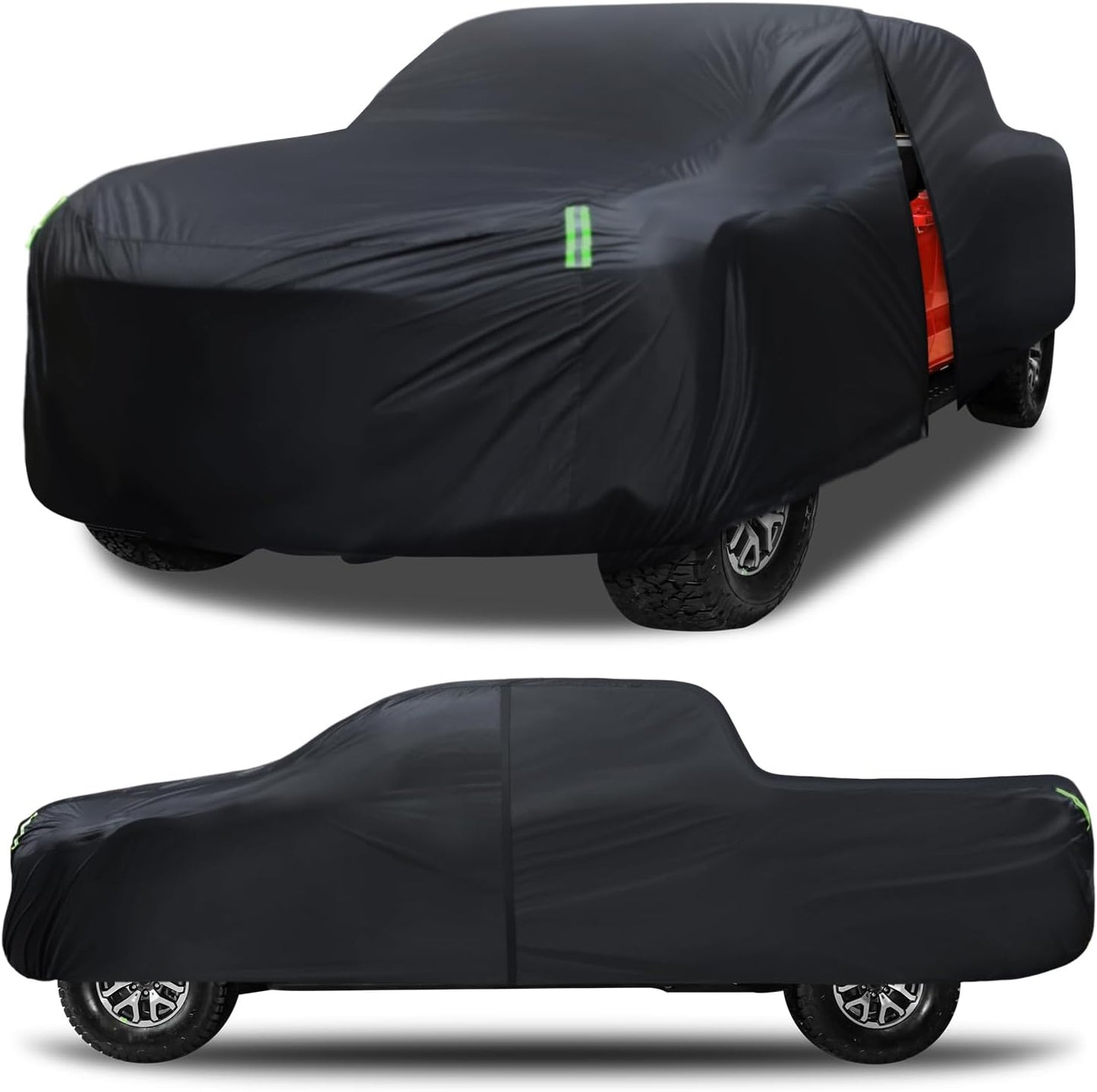 Truck Car Cover Waterproof All Weather Full Outdoor Pickup Car Cover Rain UV Protection, Size T3 Universal Fit for Ford F150 Chevy Silverado Dodge Ram 1500. (Fit Truck Length 229 to 242 inch)
