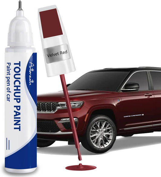 Velvet Red(PRV/NRV) Touch Up Paint for JEEP-Exact Match–Chips and Nicks Car Paint Scratch Repair Kit Automotive Paint Pen for Wrangler-JK/Commander/Compass/Grand-Cherokee/Liberty/Patriot/Renegade