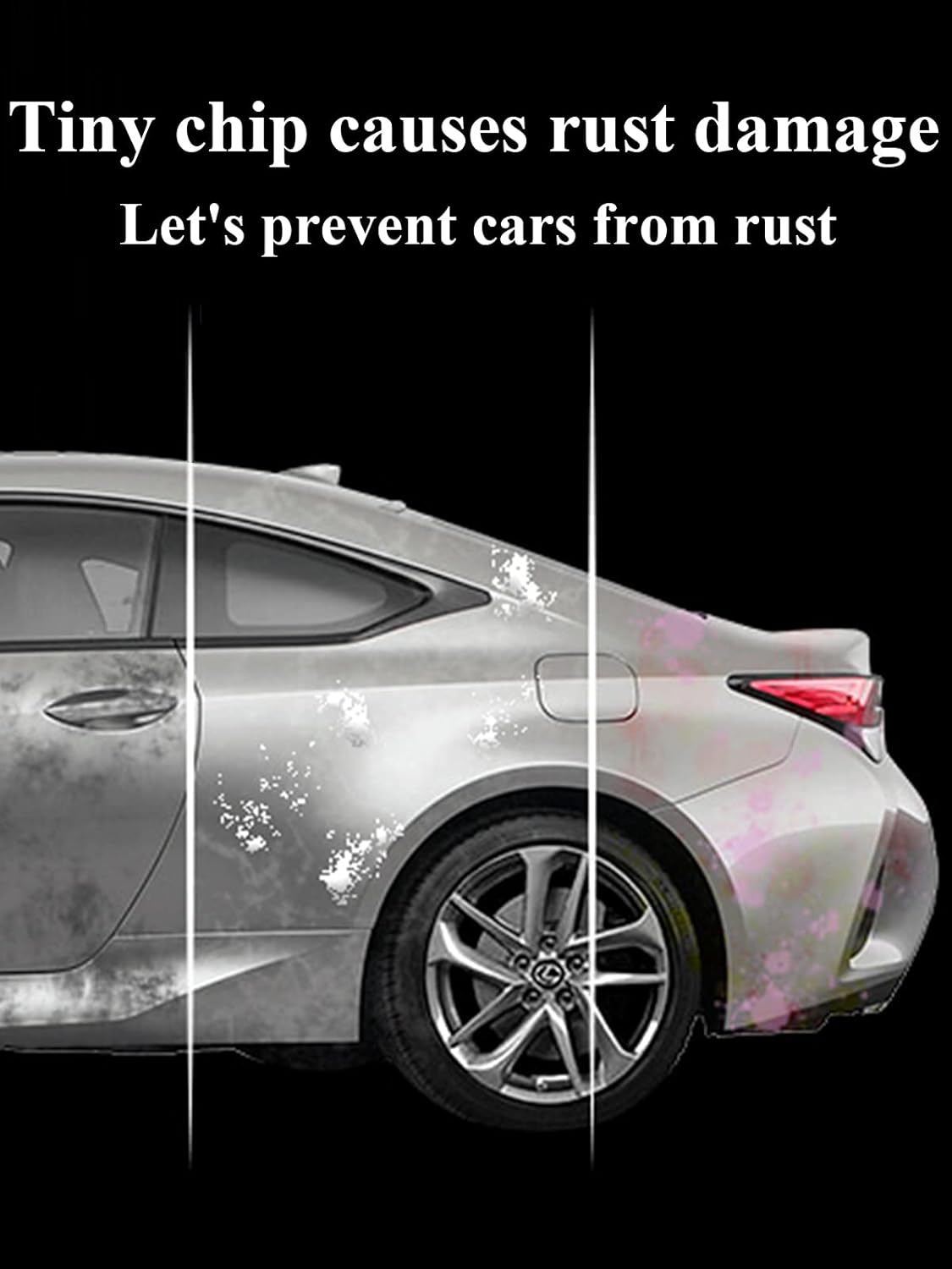 SYOAUTO Silver Ice GAN Touch Up Paint Fit for Chevrolet Auto Touch up Paint Scratch Repair Automotive Paint Scratch Remover 2 in 1 Silver Ice