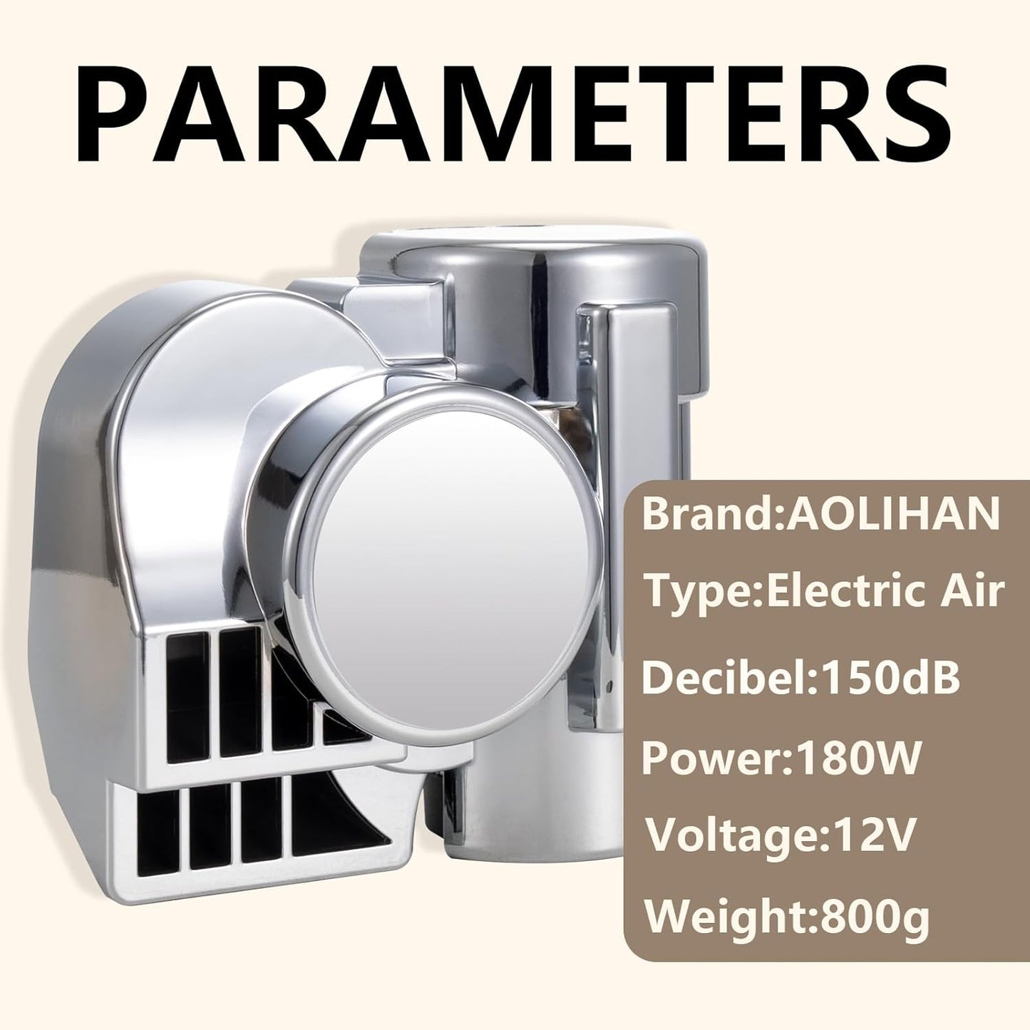 Car Horn Upgrade - 150DB Air Horn Kit for Motorcycle, Truck, Boat, & Pickup - 12V Train Horn with button, Compatible with motorbike