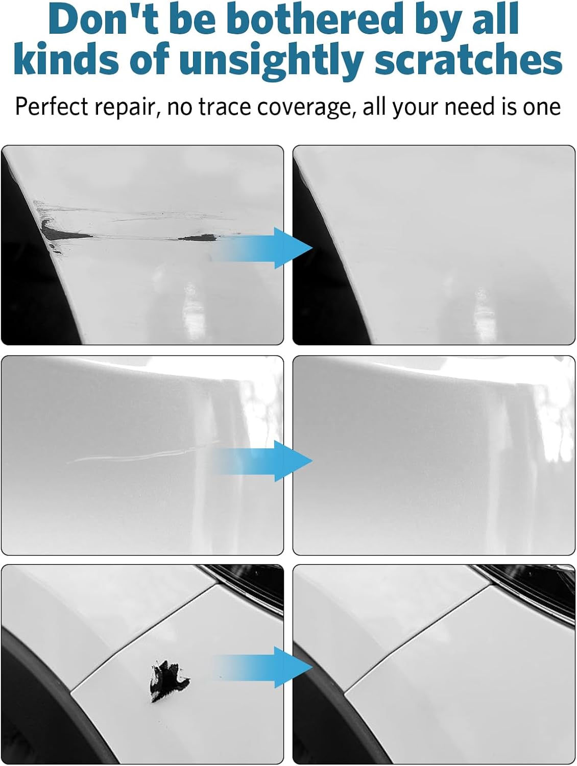 Rapid Red(D4) Touch Up Paint for Ford, Car Paint Scratch Repair Remover Pen Color Exact Match, Quick and Easy Fix Automotive Chips and Nicks Scuff