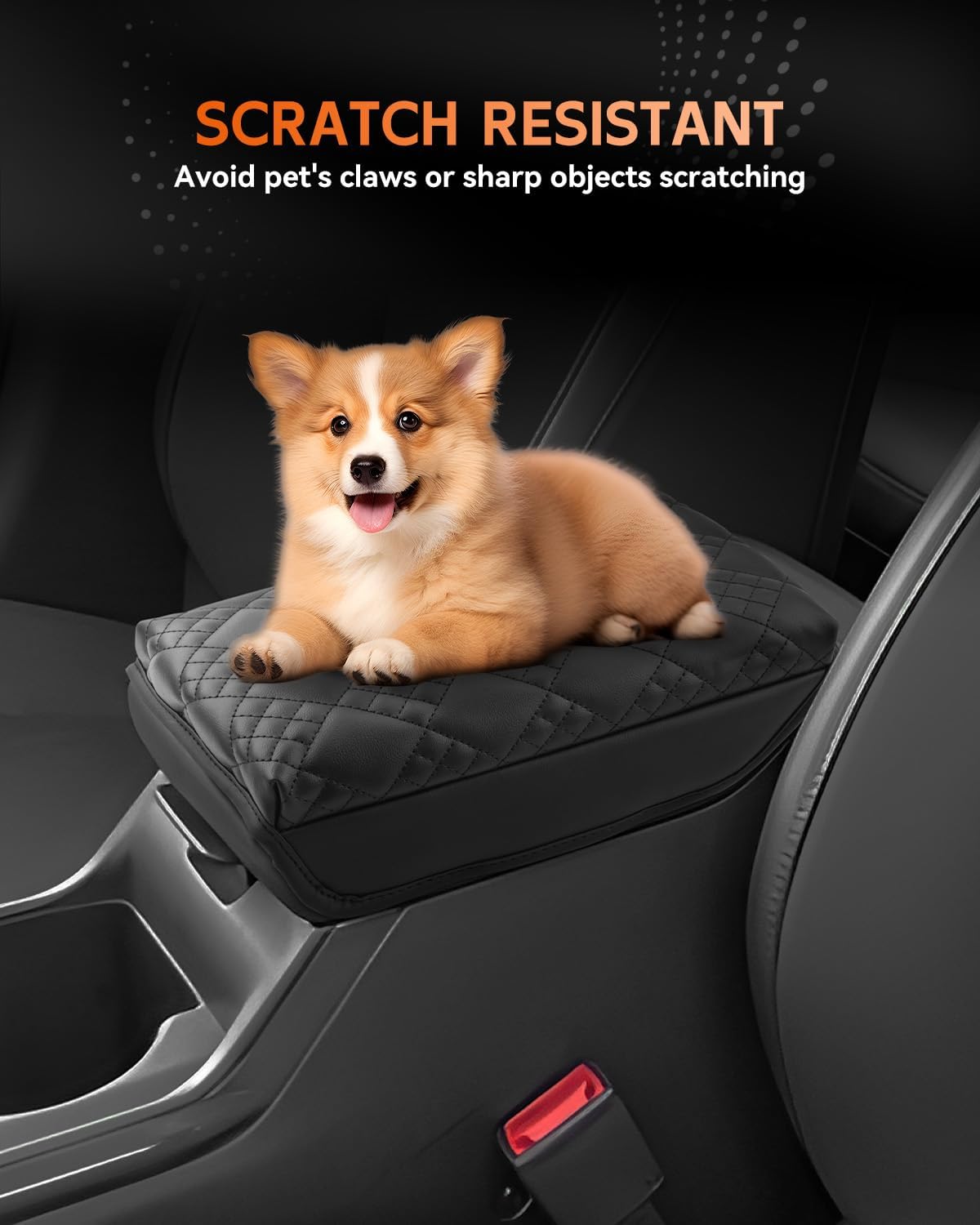 CDEFG for 2025 Kia K4 Center Console Cover Armrest Box Cover for K4 (LX, LXS, EX, GT-Line, GT-Line Turbo) 2025+ Accessories Console Arm Rest Protector Thickened