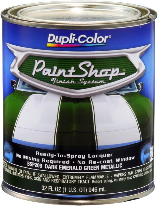 Dupli-Color (BSP209-2 PK 'Paint Shop' Dark Emerald Green Metallic Finish System Base Coat - 1 Quart, (Case of 2)