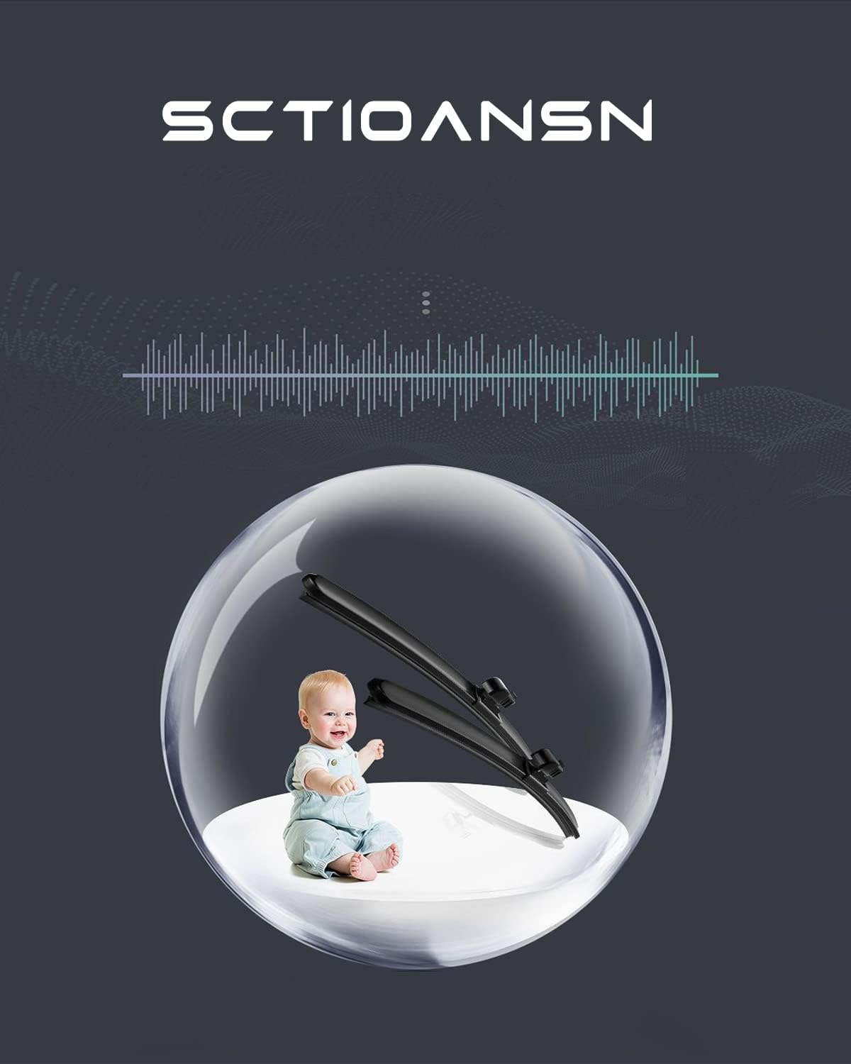 Windshield Wiper Blades for BMW 320i 2013-2018, 328i 2010-2016, 335i 2010-2015, M3 2015-2018, AUDI A3/A3 QUATTRO 2006-2013, Original Equipment Replacement Wiper Blades for My Car- 24"/19"(Set of 2)