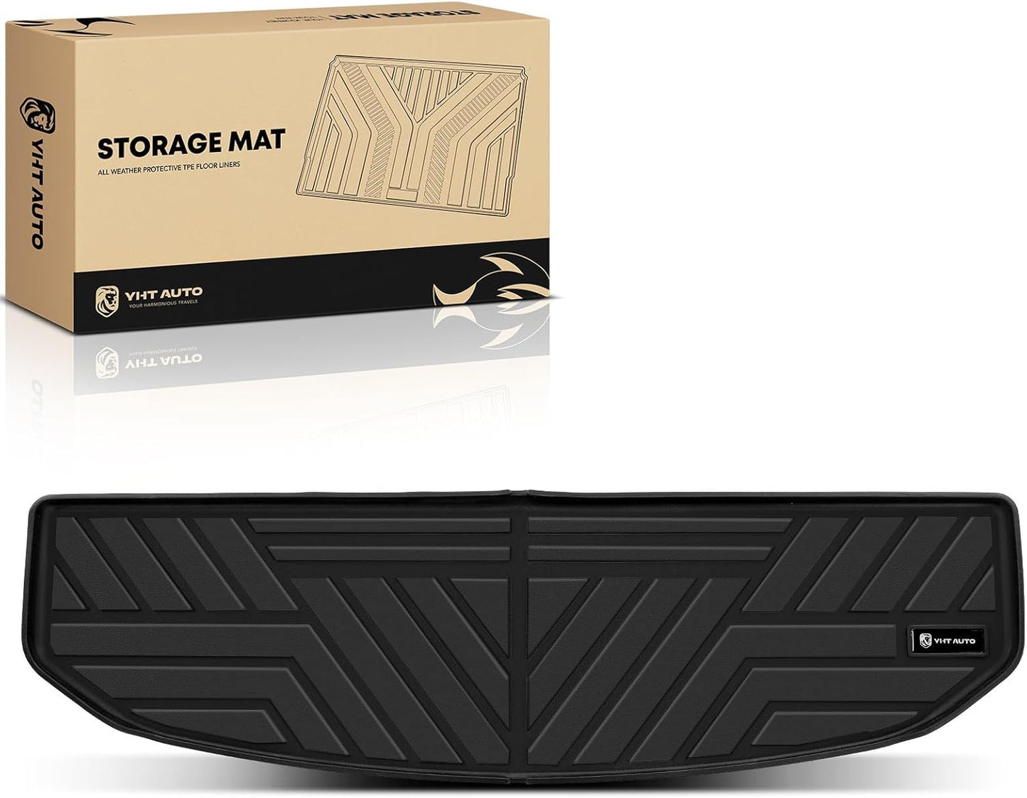 YHTAUTO Trunk Mat Compatible with Kia Sorento 2021-2025, TPE All Weather Car Mats Waterproof Anti-Slip Odorless Floor Liner, Sorento Accessories Cargo Liner