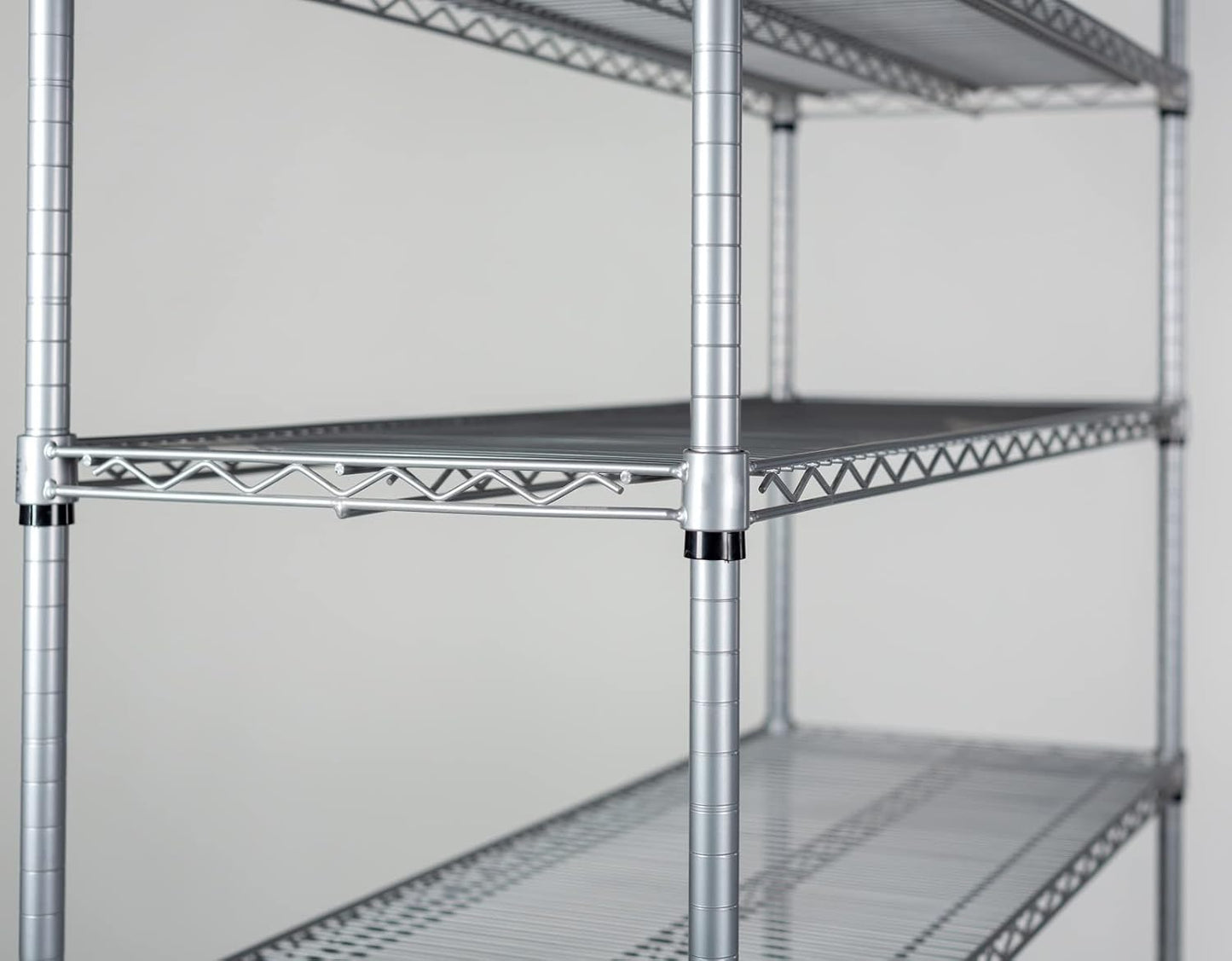 Omega 36" Deep x 36" Wide x 54" High 3 Tier Gray Starter Shelving Unit