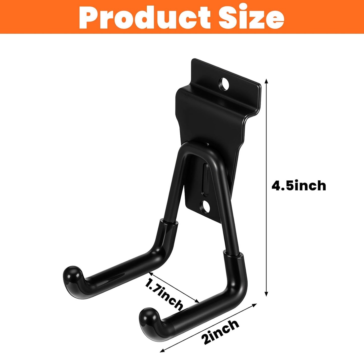 12 Pack Slatwall Hooks Heavy Duty Slatwall Accessories Garage Slatwall Hooks and Hangers Small U Hook