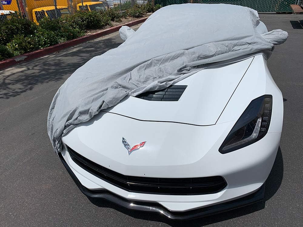 CarsCover Custom Fits C7 2014-2019 Chevy Corvette Stingray Z51 Z06 Grand Sport Custom Car Cover for 5 Layer Ultrashield