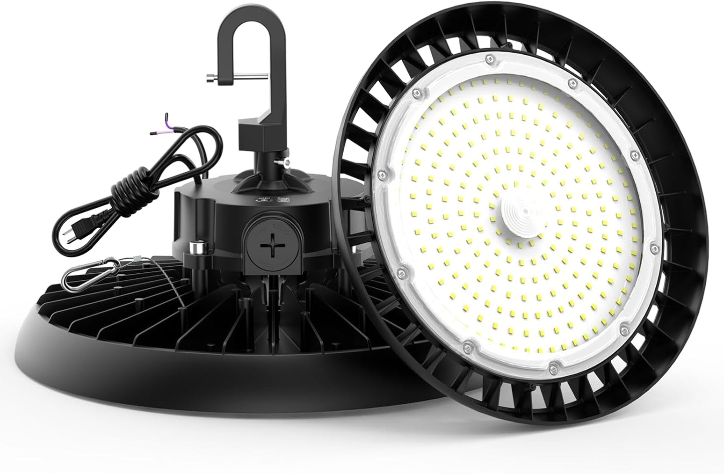 High Bay Lights LED UFO Light 240W LED Shop Lights 6000K IP65 Commercial Bay Lighting Fixture 43200 LM Super Bright, 5ft Cable Plug & Play for Warehouse Factory Garage Workshop Barn 1 Pack