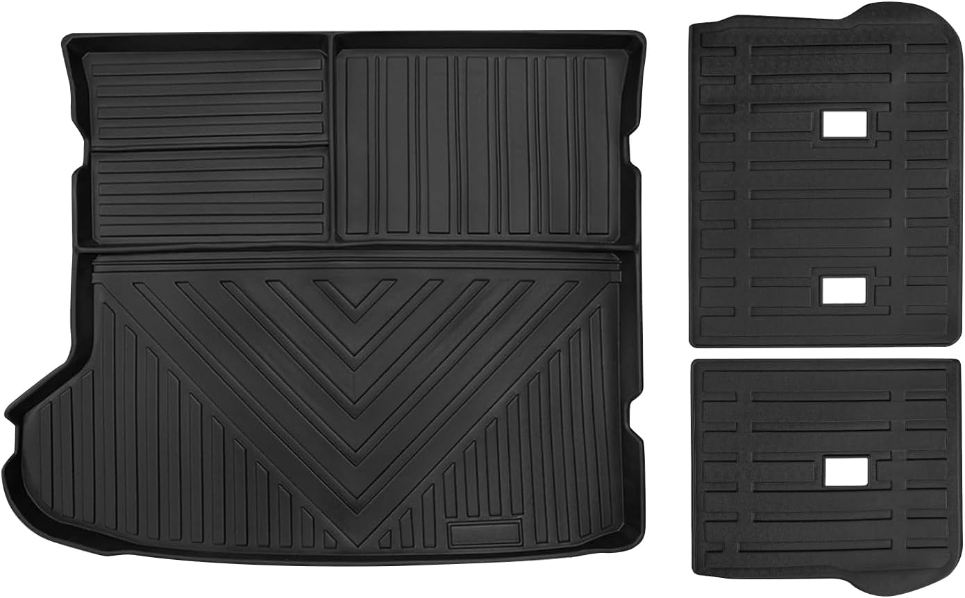 Fit 2022-2024 Kia EV6 Cargo Liners - Trunk Mat with Backrest Mats, All-Weather Guard Rubber Accessories
