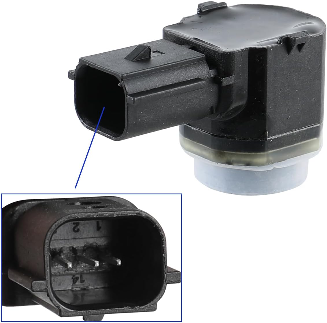 AUTOKAY Rear PDC Parking Aid Reverse Backup Sensor for Ford F-150 F-250 Super Duty F-350 Super Duty 2015-2018, 4 Pcs Rear Reverse Parking Aid System Backup Sensor Replaces HC3Z-15K859-A