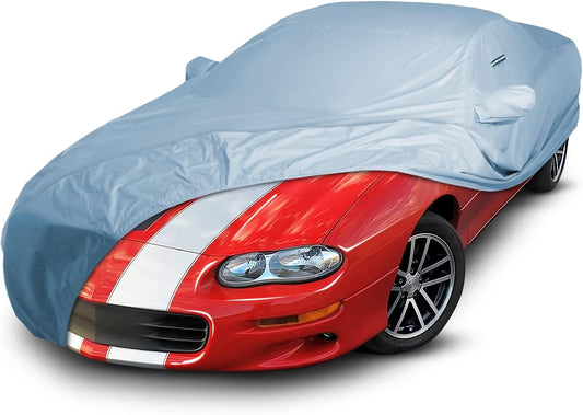 iCarCover Custom Car Cover for Chevy Camaro STD, Z28, SS, Waterproof All Weather Rain Snow UV Sun Protector Full Exterior Weatherproof Indoor Outdoor Car Cover with Strap (Year Fits 1993-2002)