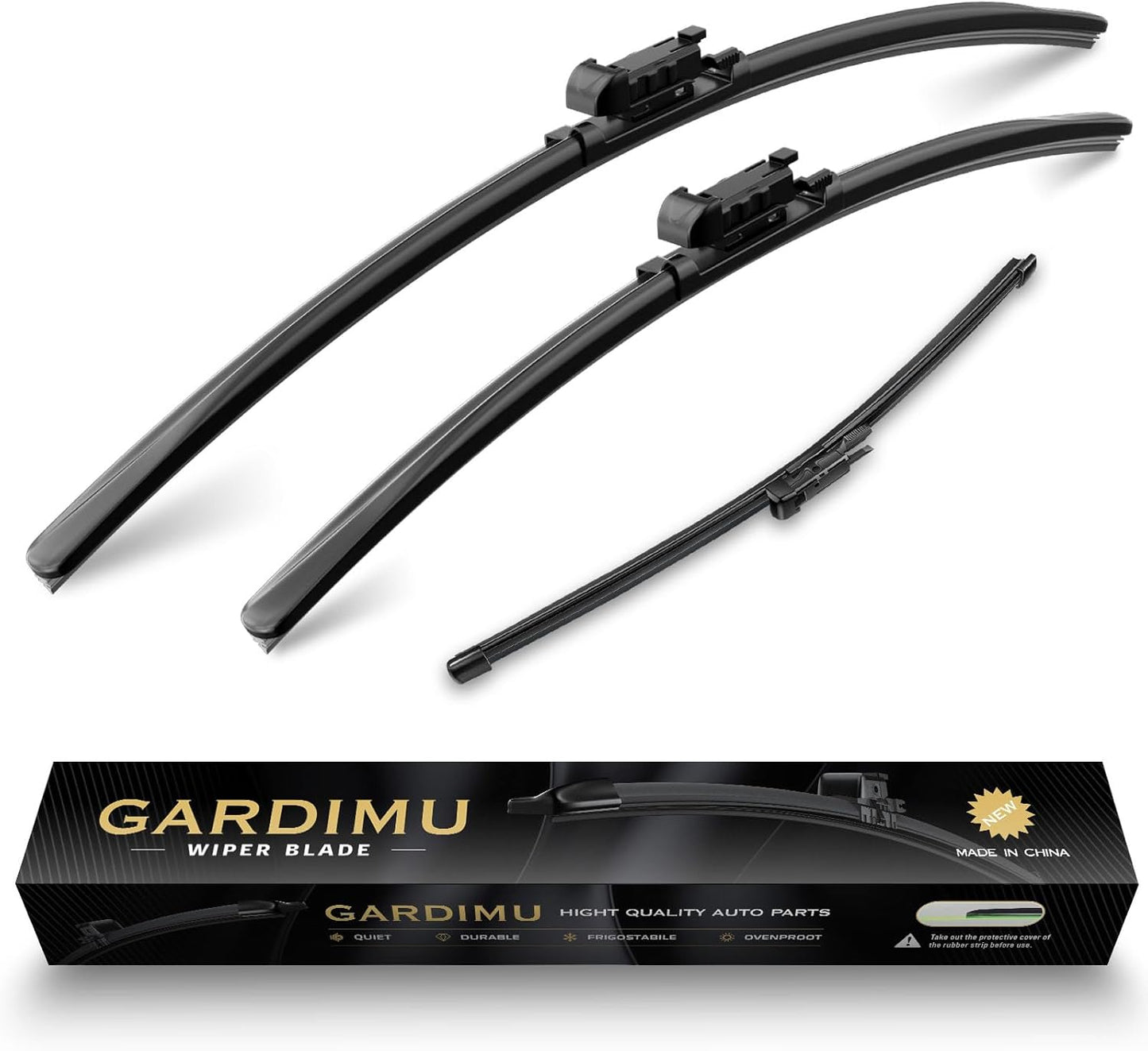 Replacement for BMW X1 2009-2015 Windshield Wiper Blades, 3 Pieces of Car Front and Rear Window Wiper Blades for BMW X1 2009 2010 2011 2012 2013 2014 2015