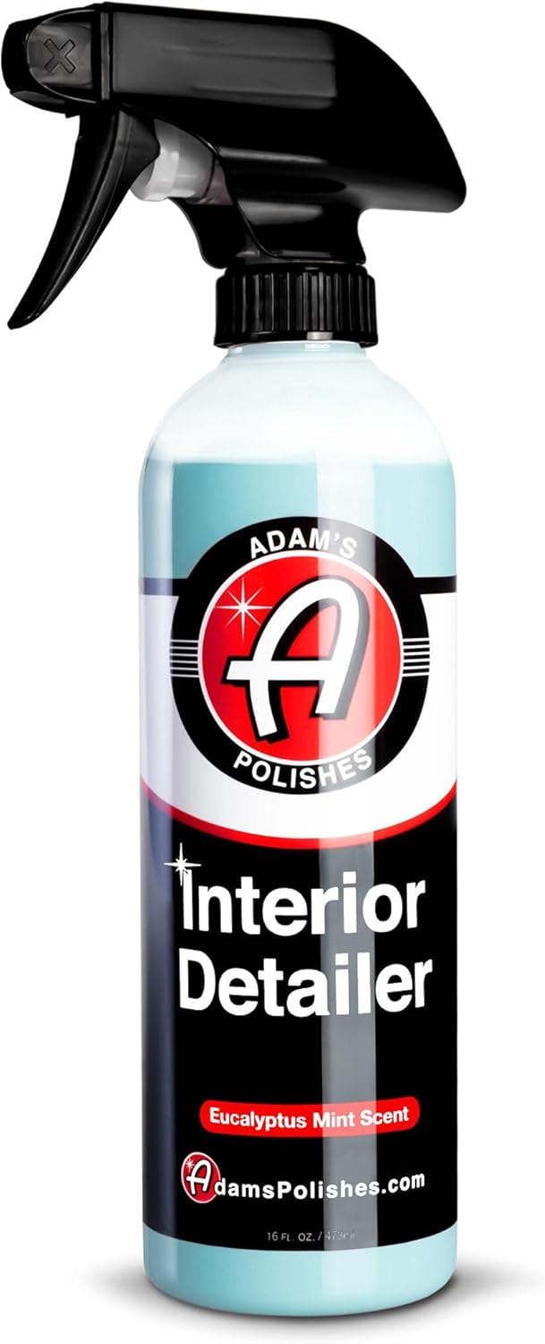 Adam's Polishes Interior Detailer (16oz) - Total Car Interior Cleaner, Protectant & Dressing | All Purpose Cleaner & Leather Conditioner | Vinyl, Dashboard, Screen, Seat Cleaner & More