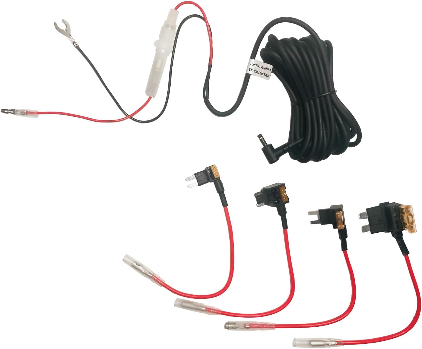 Cobra Radar Detector Direct Hardwire Kit to Barrel Connector Power Cord for Easy Custom Installation, Compatible RAD350 380 450 480i and 700i