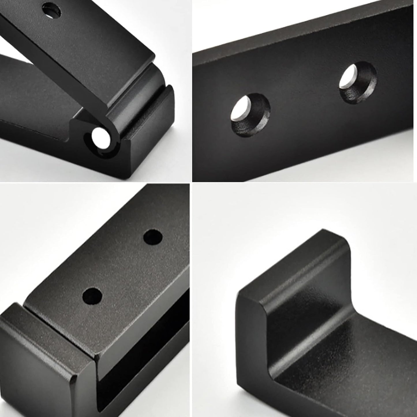 OHIYO Folding Coat Hooks 6pcs Foldable Hook Wall Mounted for Hanging Coat, Jacket, Towel Heavy Duty Wall Hooks Aluminum Alloy Fold up Hooks Headphones Holder Bearing Load 33lb (Black)