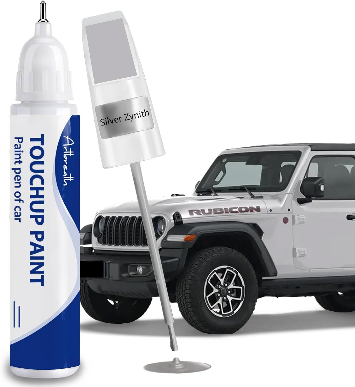 Silver Zynith(PSE/SSE) Touch Up Paint for JEEP-Exact Match–Chips and Nicks Car Paint Scratch Repair Kit Automotive Paint Pen for Wrangler-JK/Commander/Compass/Grand-Cherokee/Liberty/Patriot/Renegade