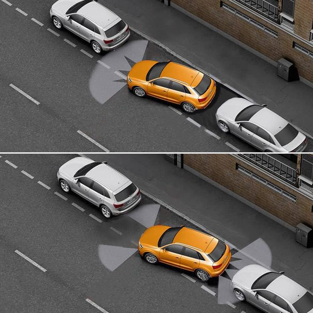 Car Parking Sensors Kit Reverse Parktronic System Auto Electronics Vehicle Backup Assistant Reverse 8 Sensor (Red)