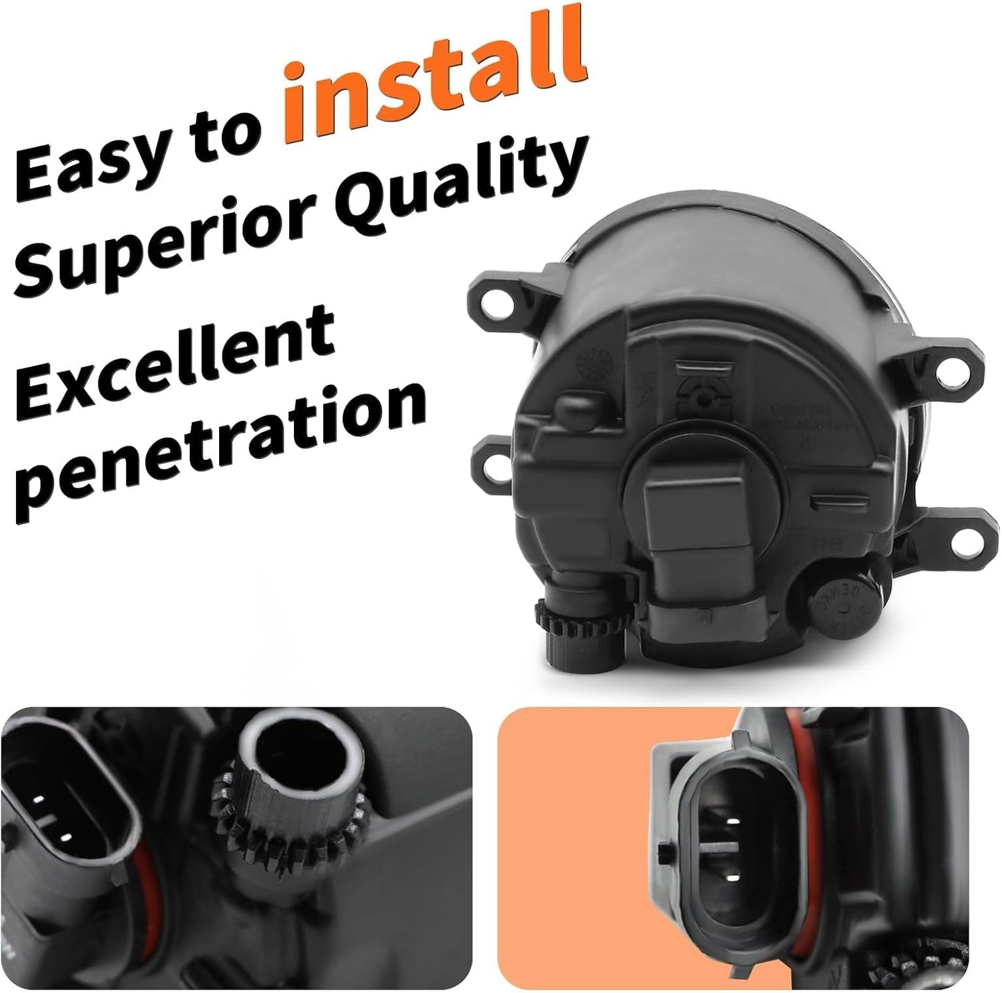 Fog Light Assembly Compatible with Corolla 2009-2010 Fog Lamp w/H11 12V 55W Halogen Bulbs & Bezels & Harness & Switch